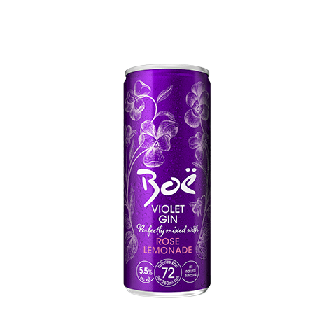 Boë Violet Gin with Rose Lemonade (Pack of 12)